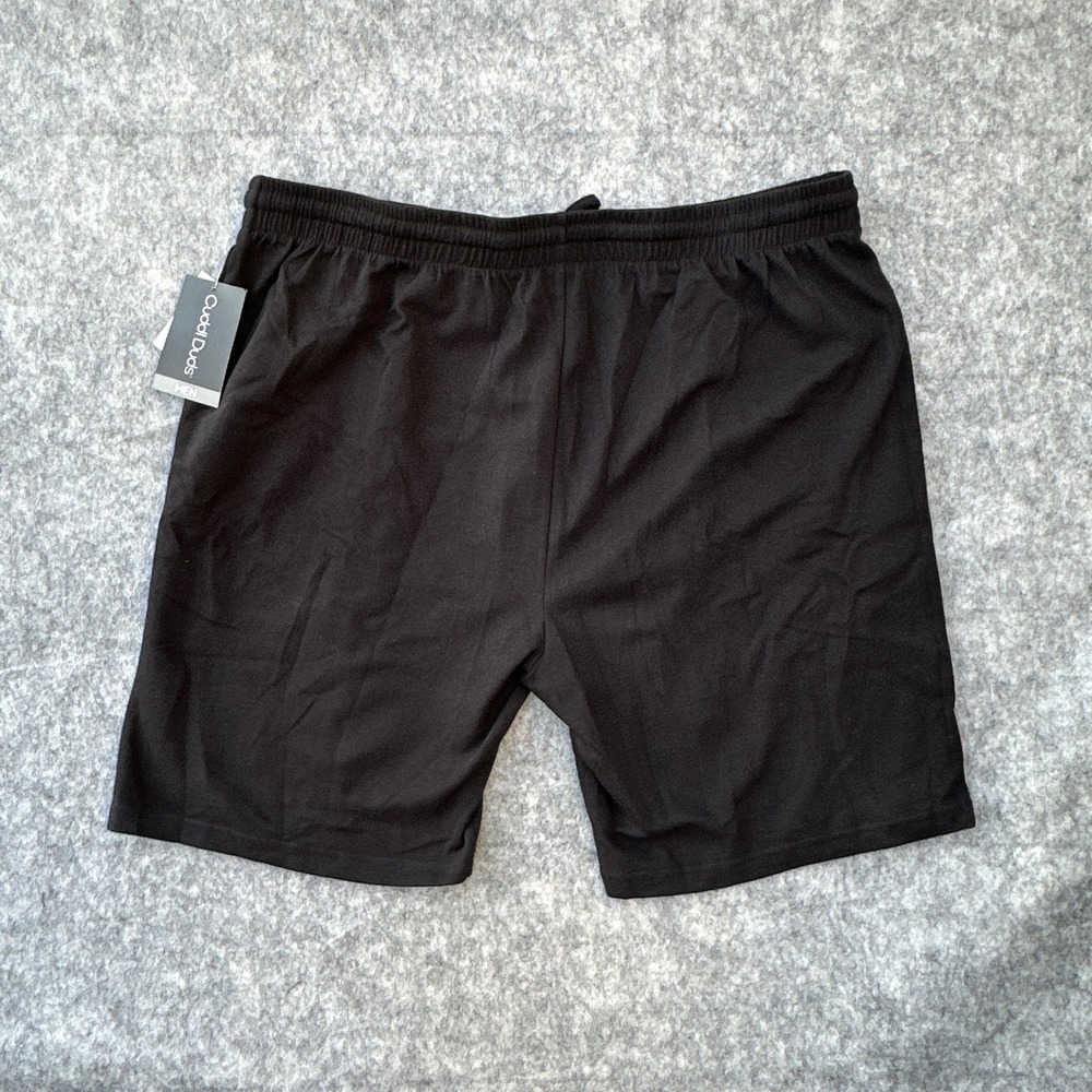 Cuddl Duds Mens XXL Lounge Shorts Black Drawstring Sleep Soft Comfort NWT